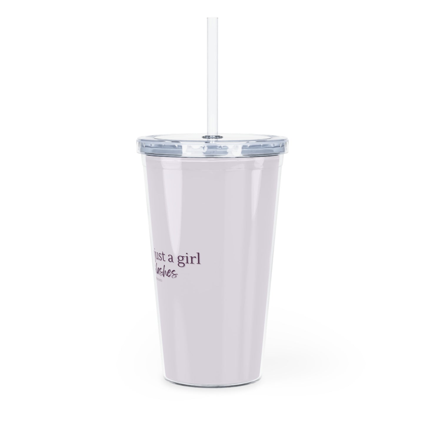 Just A Girl Who Loves Lashes - Tumbler with Straw