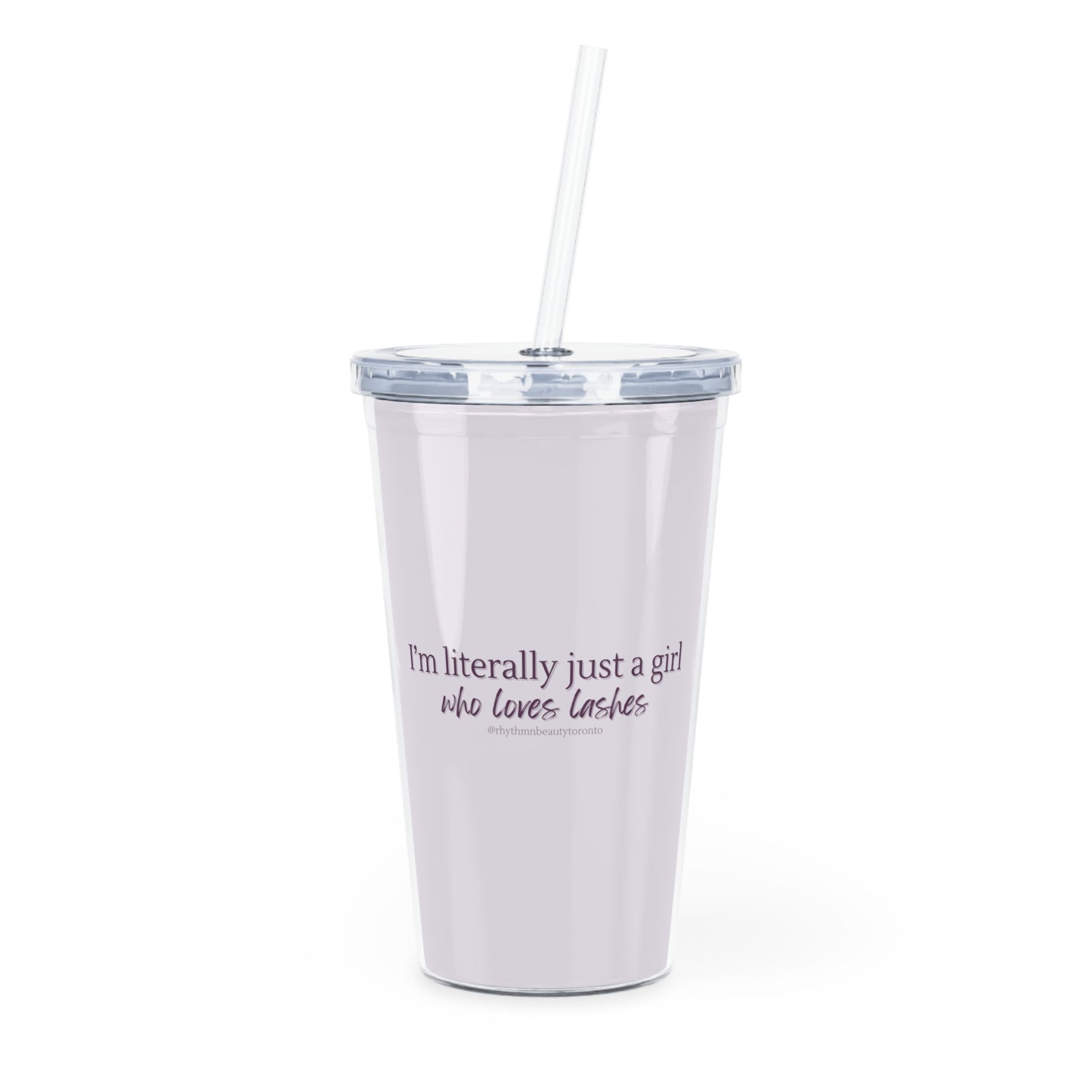 Just A Girl Who Loves Lashes - Tumbler with Straw